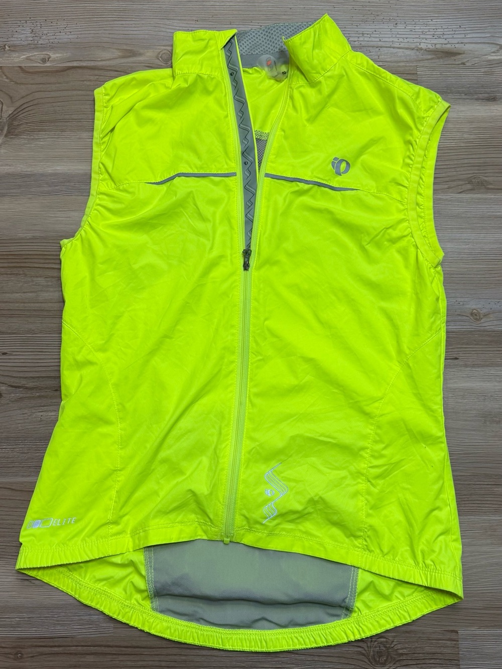 Pearl Izumi Zephrr Barrier Vest in a high-visibility neon yellow color